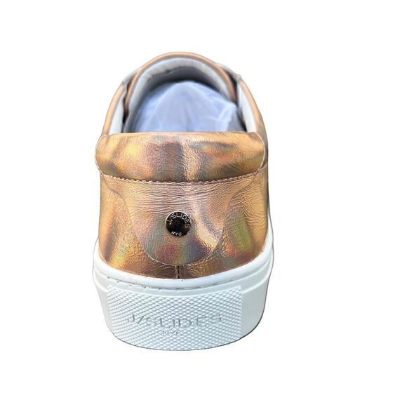 J/Slide NYC Rose Gold Met Leather Women’s Shoes - Picture 7 of 14